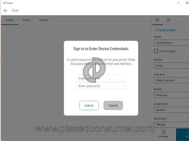 Device credential sign-in modal dialog
